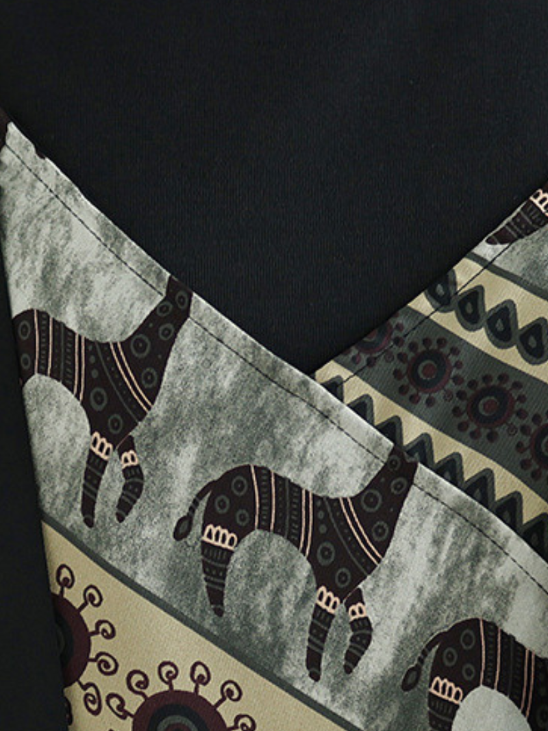 Women’s Spring Trendy Floral Pattern Loose Overalls Dungarees