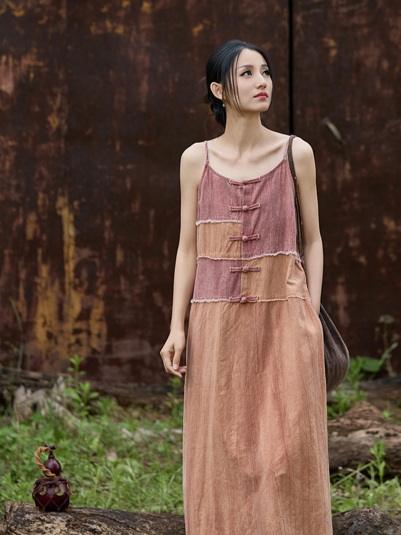 Women's pink a-line dress