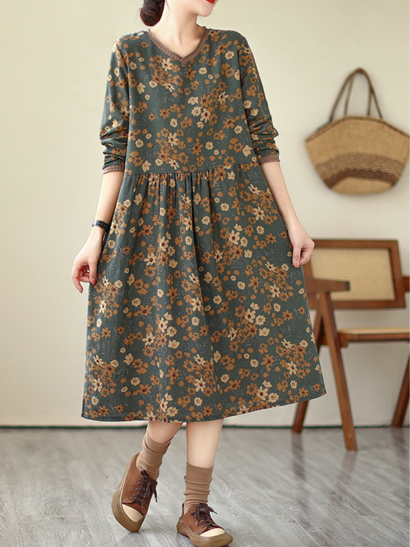 Women's Summer Breezy Daytime StylishFlower Smock dress