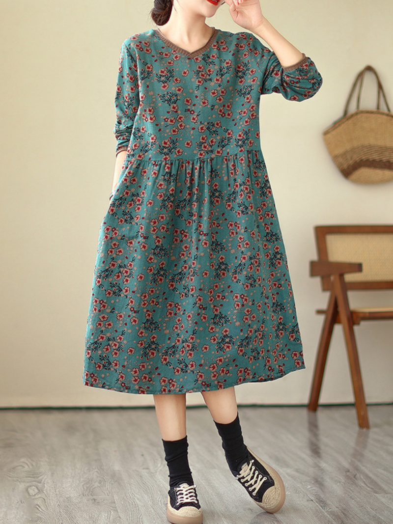 Women's Summer Breezy Daytime StylishFlower Smock dress