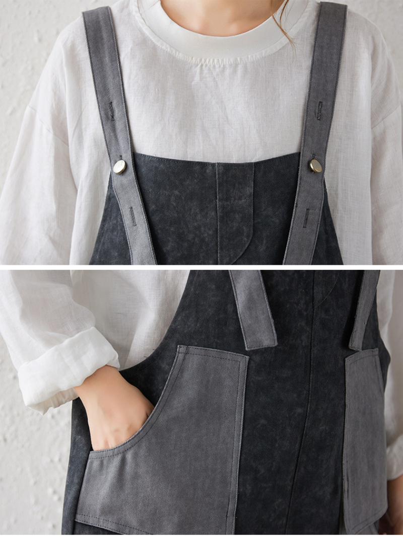Women's  Summer Weekend Wear Loose Large Pocket Dungarees