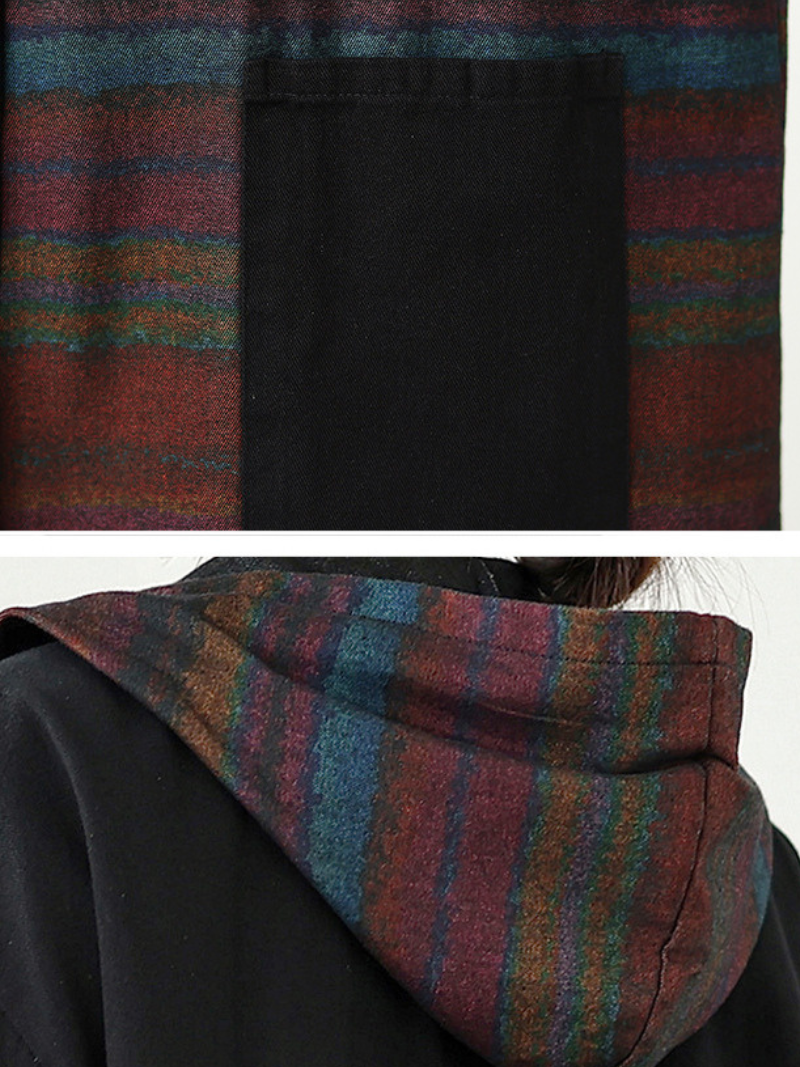 Vintage Floral Long Jacket – Loose Fit, Casual Chic Outerwear