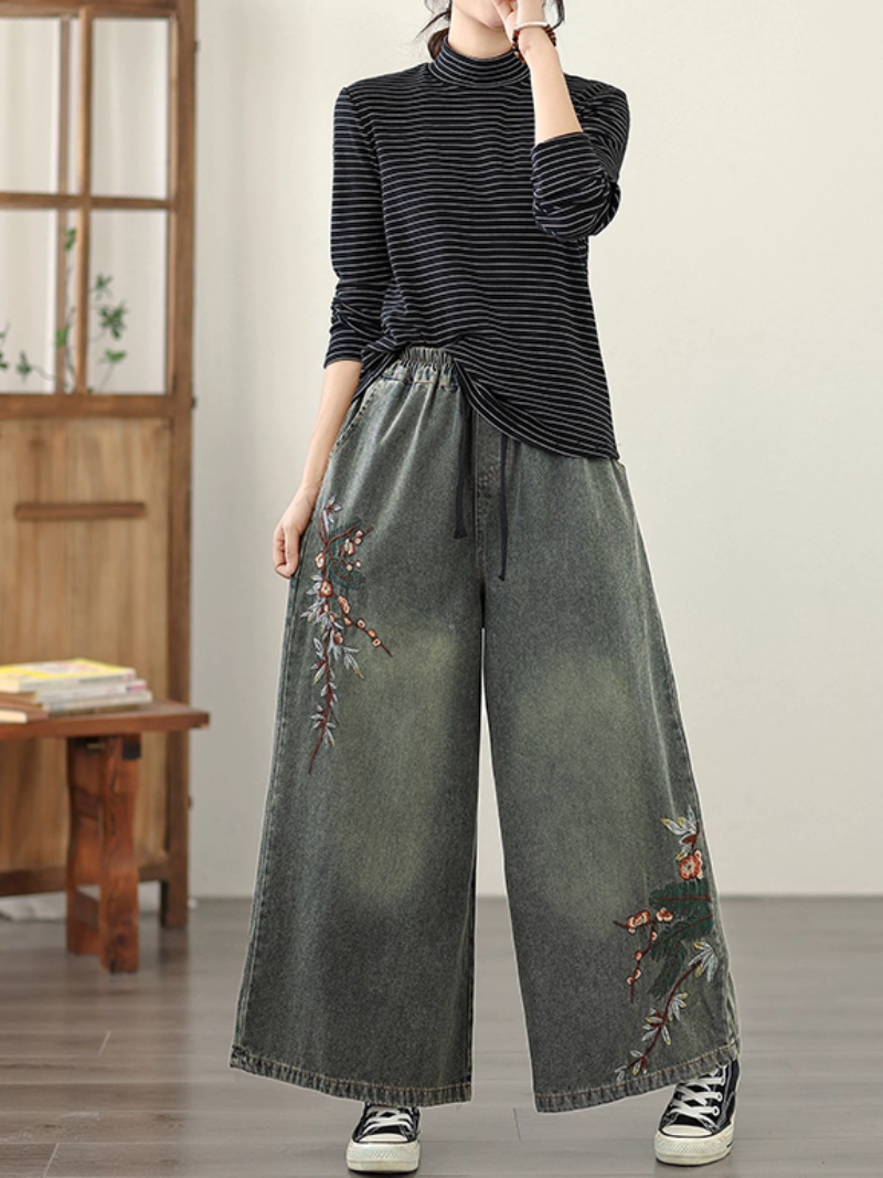 Women's Summer & Spring Retro Ethnic Stylish Printed Bottom