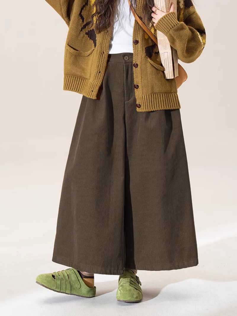 Effortless Chic: Wide-Leg Palazzo Pants in Cotton Blend