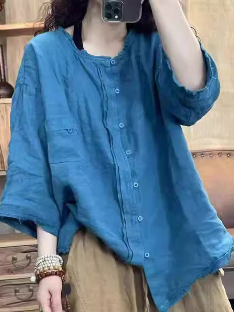 Women's artistic retro vibe adds unique Top
