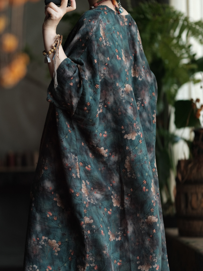 Timeless Love Printed Loose  Cardigan for Women