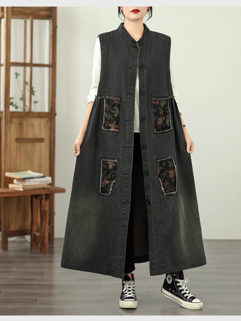 Women's Summer Retro Fashionable  & Cool Loose Pocket Coat