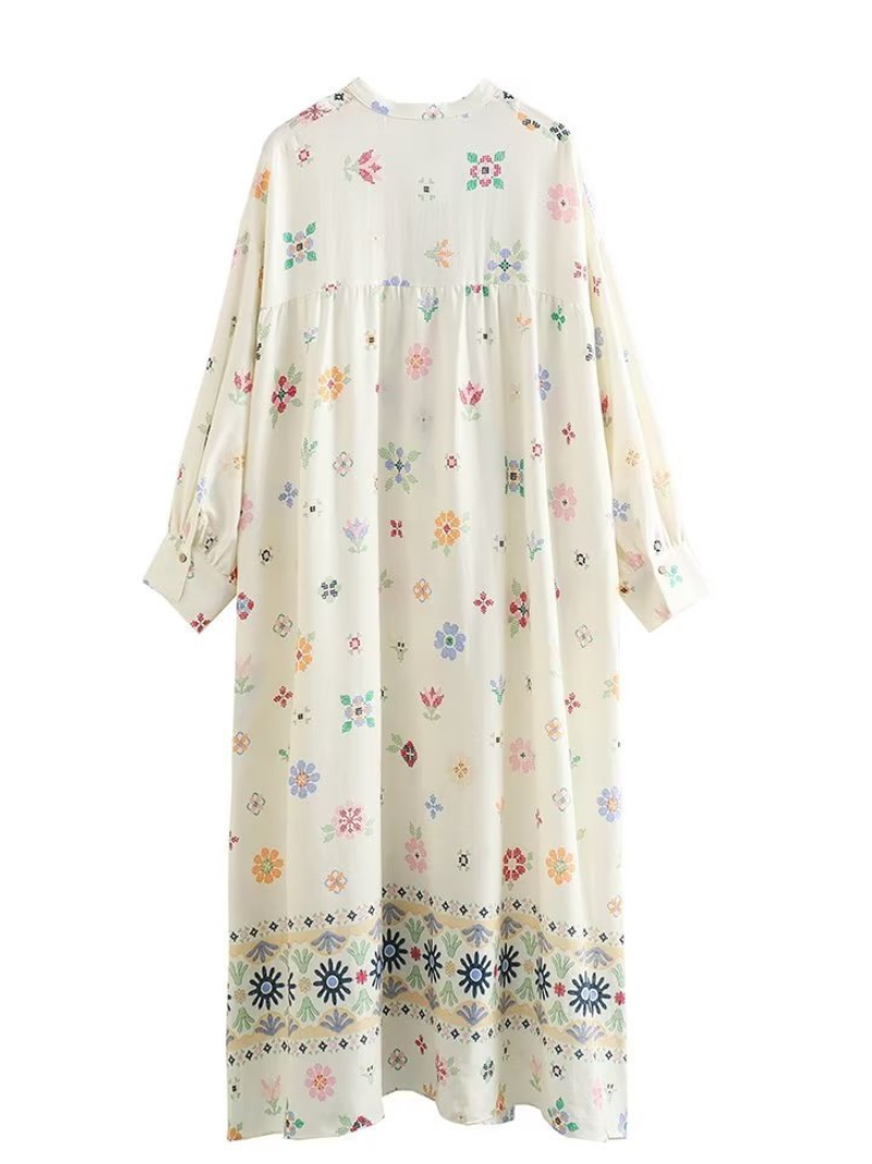 Women's Summer Trendy & Classic Blended Printed A-line Dress