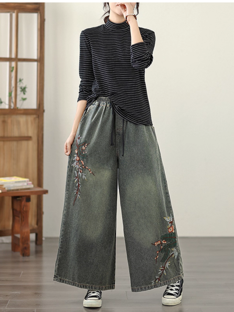 Women's Summer & Spring Retro Ethnic Stylish Printed Bottom