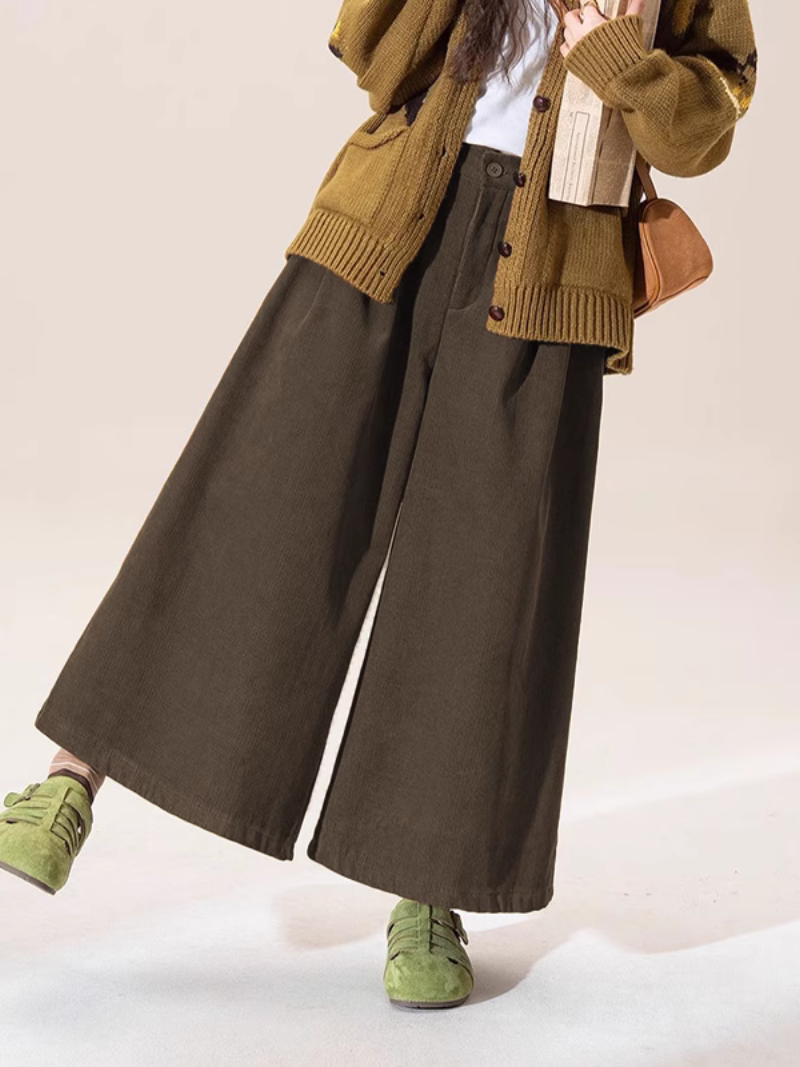 Effortless Chic: Wide-Leg Palazzo Pants in Cotton Blend