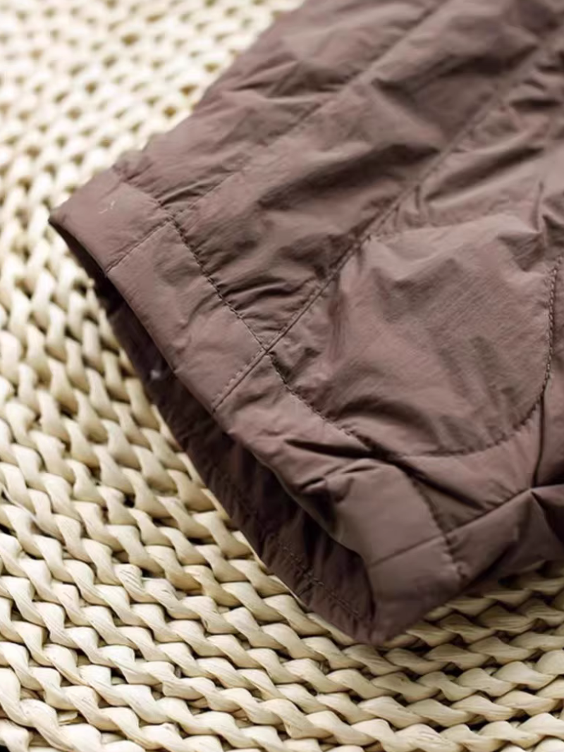 Chic Quilted Nylon Puffer Joggers, Elevated Women's Cozy Winter Pants