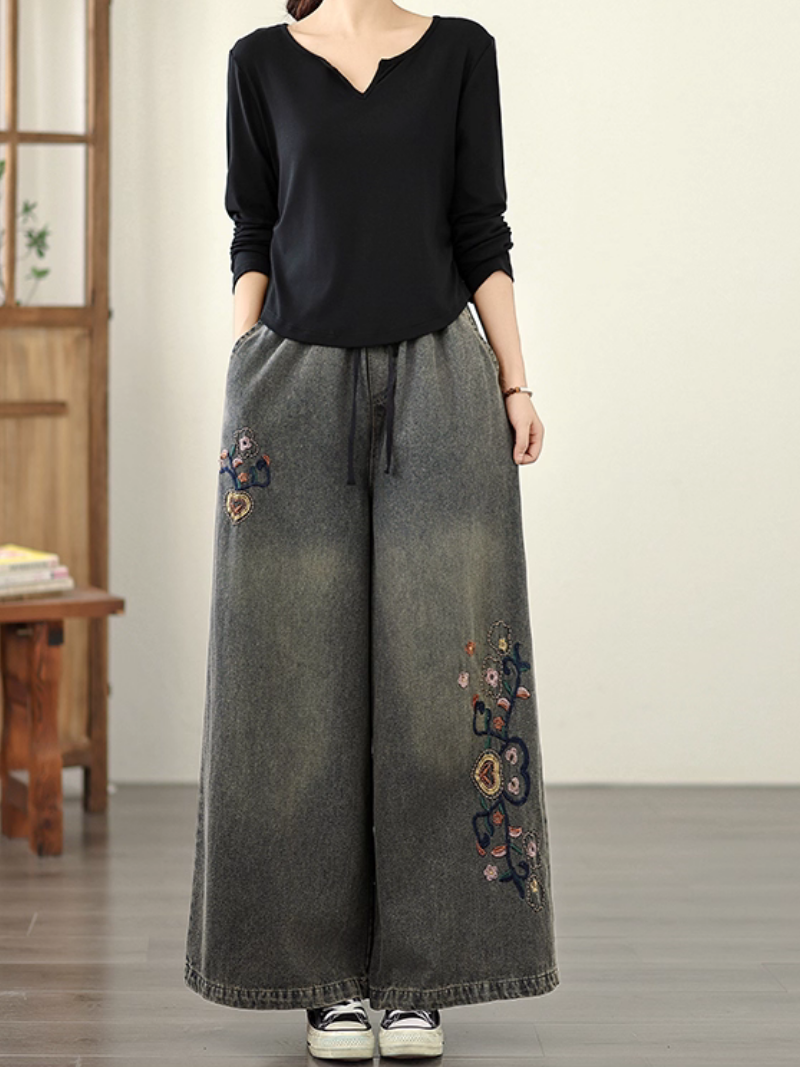 Women's Spring & Summer Wide-Leg Trousers Bottom