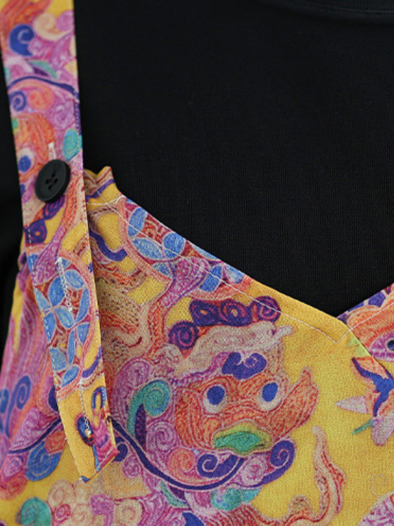 Women’s Summer & Spring Floral Printed Casual Dungarees