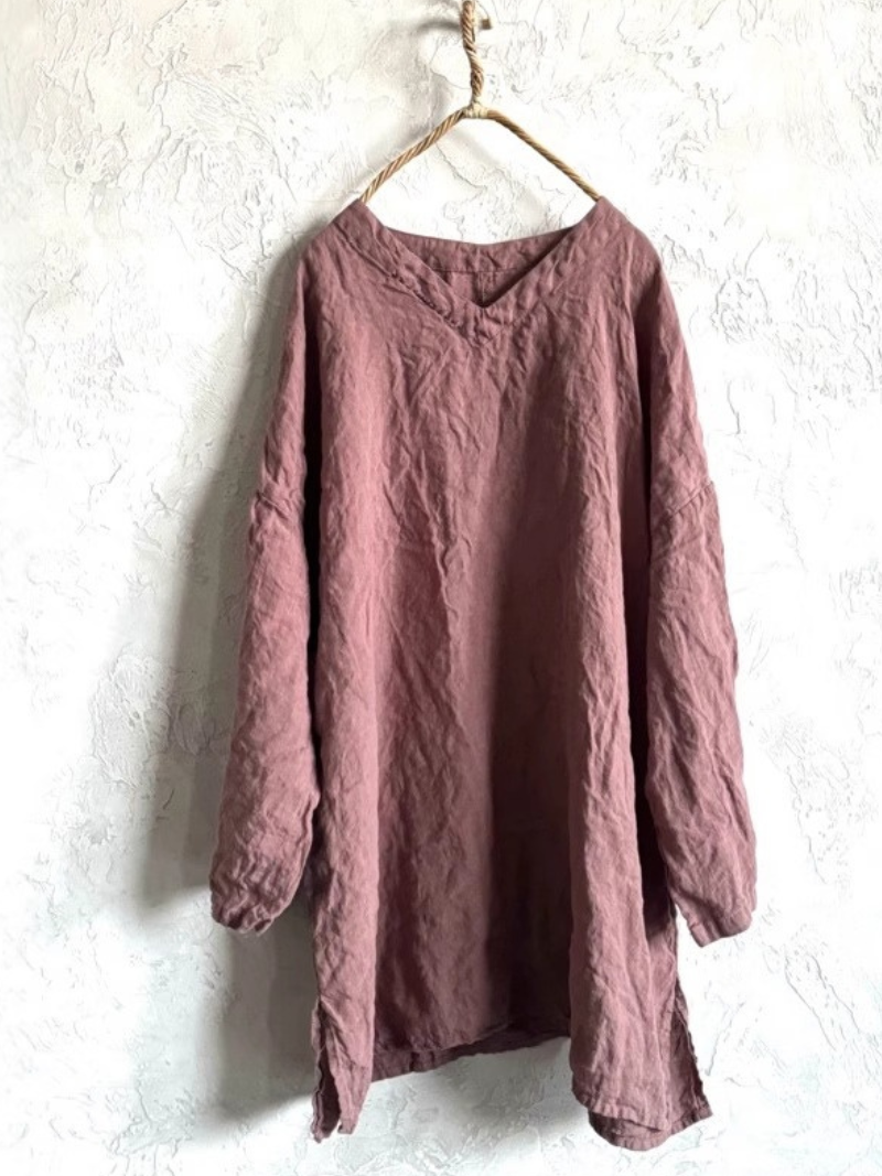 Women's Pink  Flax Top 