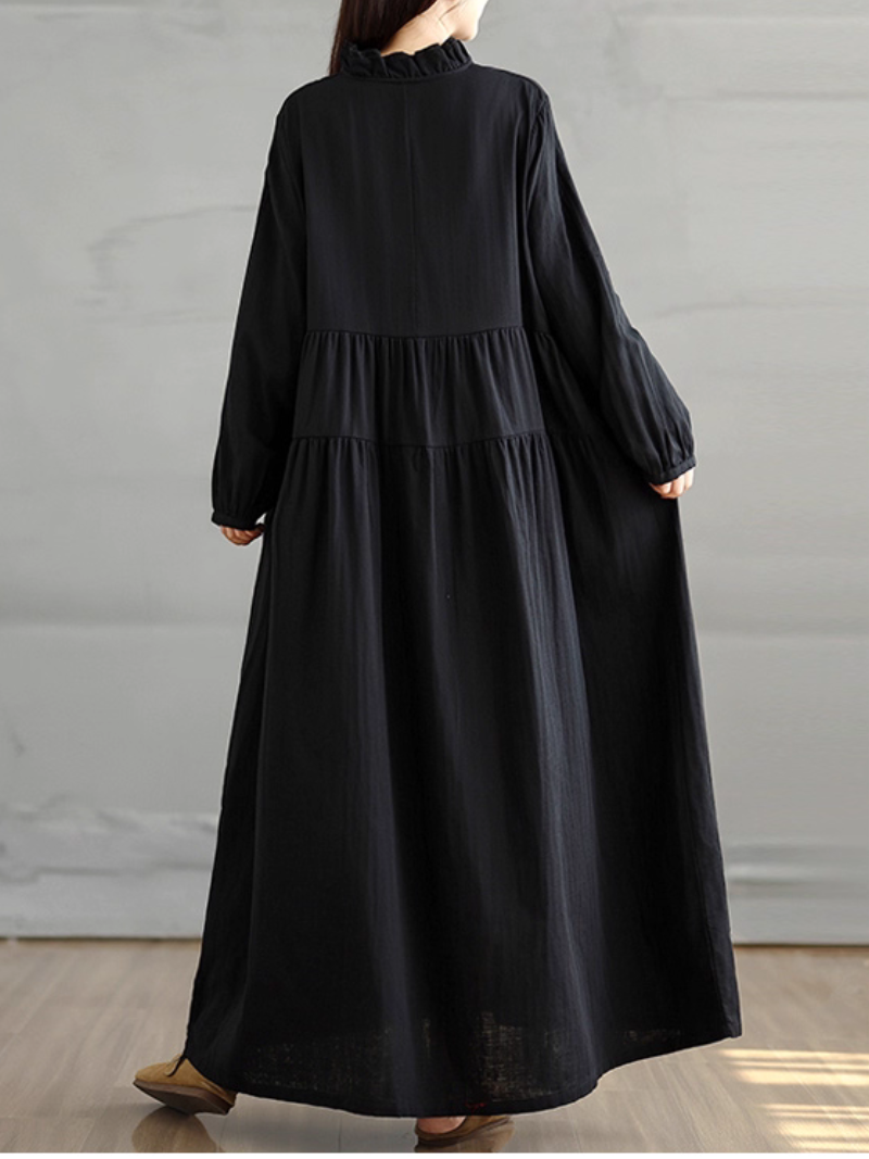 Women's Summer Soft & Stylish Loose Side Pockets Smock Dress