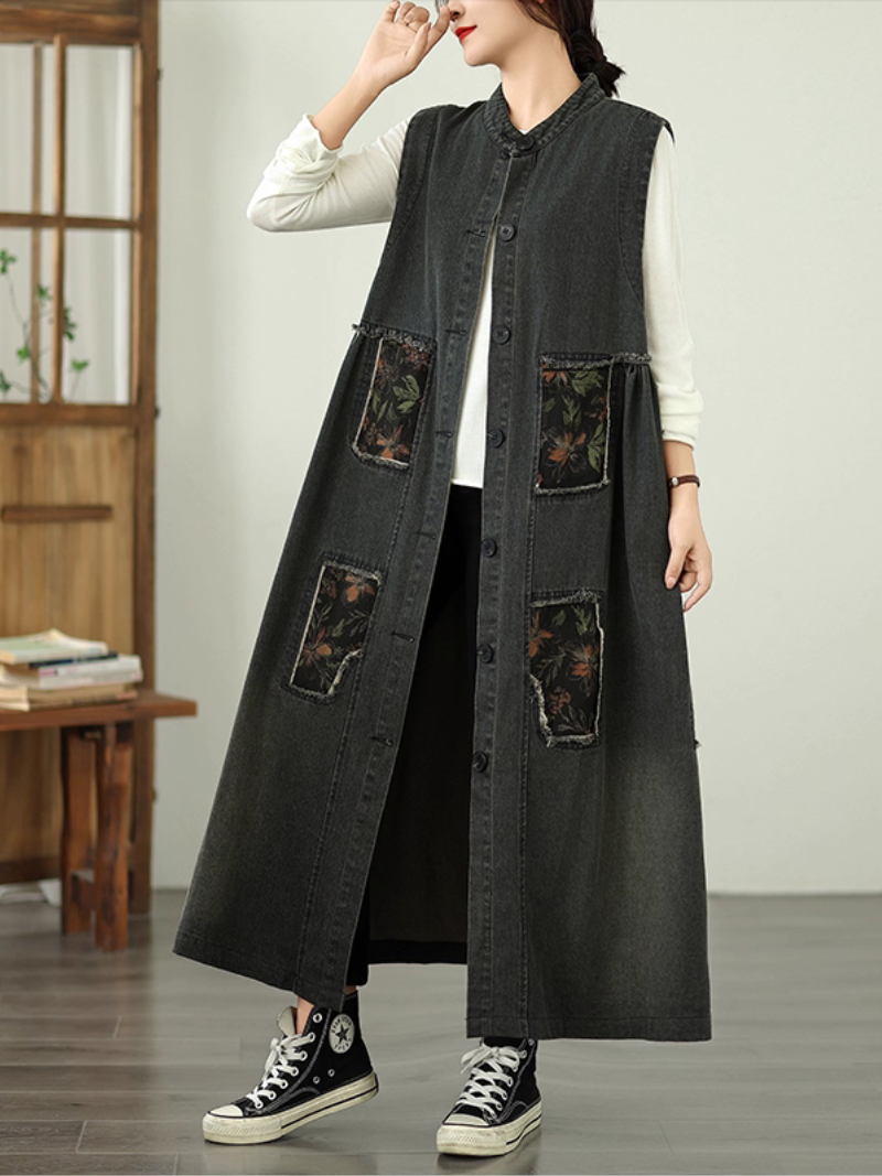 Women's Summer Retro Fashionable  & Cool Loose Pocket Coat