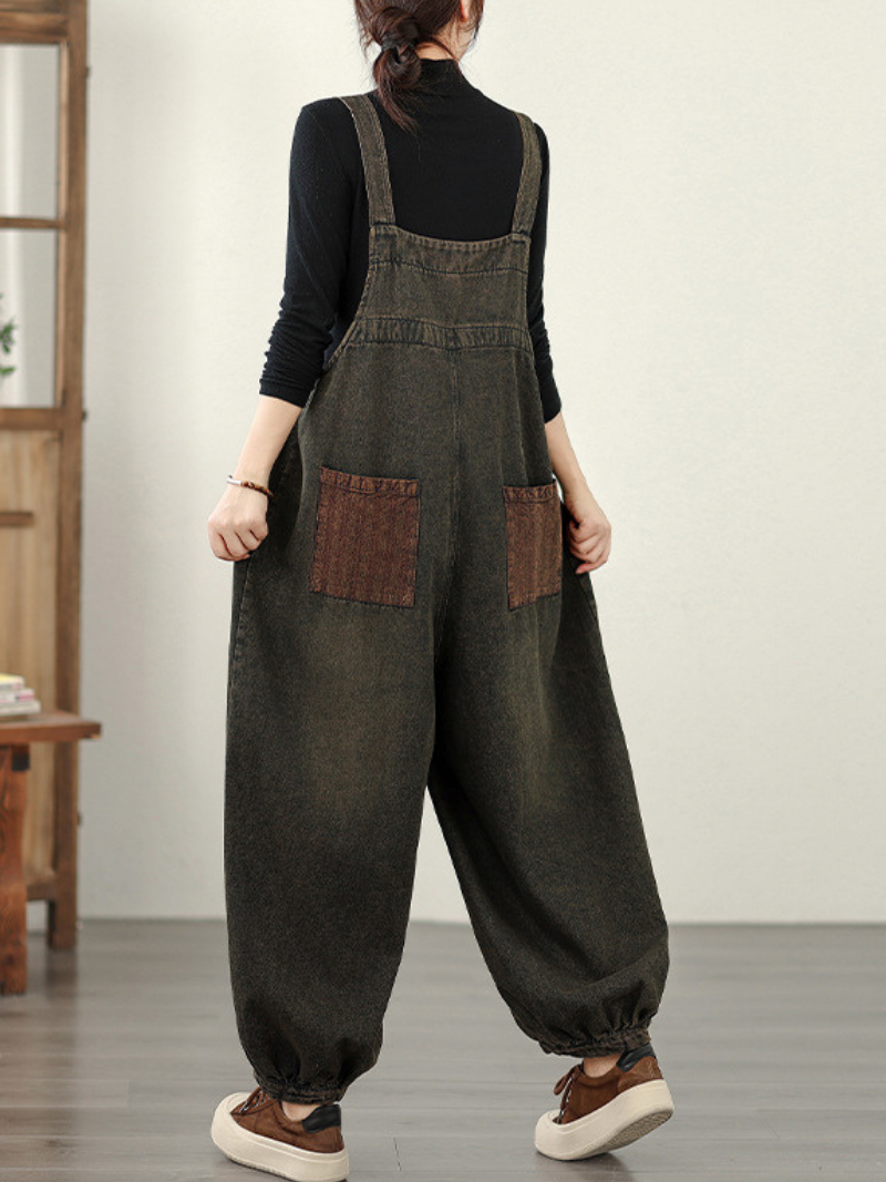 Women’s Summer & Spring Overall Dungarees with Large Pockets