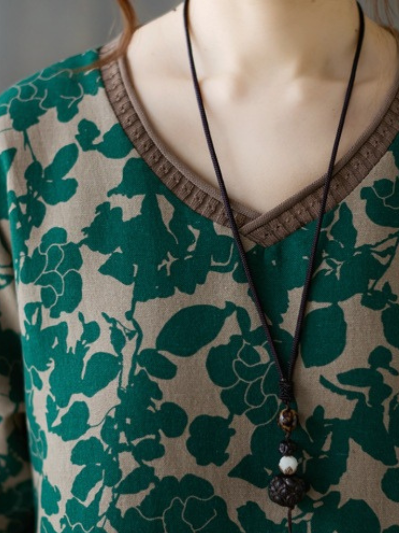 Women's Elegance and Charm Flower Printed Smock Dress