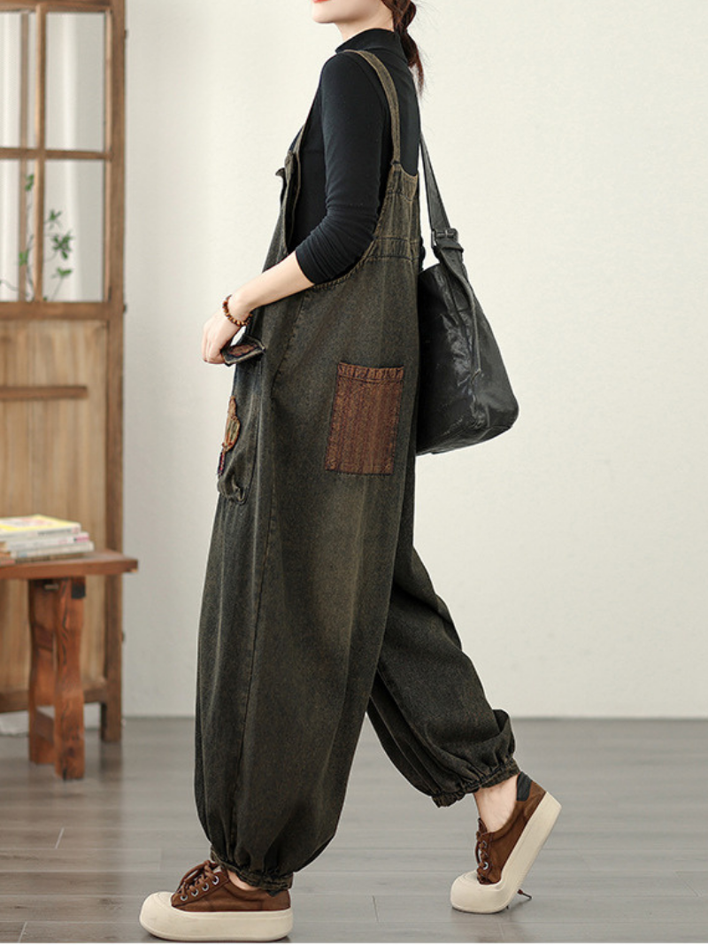 Women’s Summer & Spring Overall Dungarees with Large Pockets