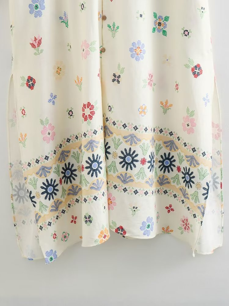 Women's Summer Trendy & Classic Blended Printed A-line Dress