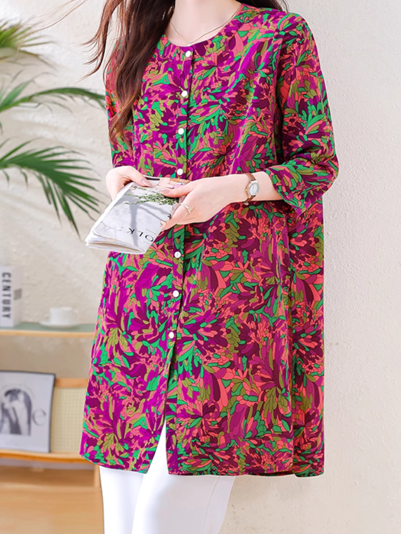 Women’s Summer Trendy & Stylish Casual Printed Midi Top