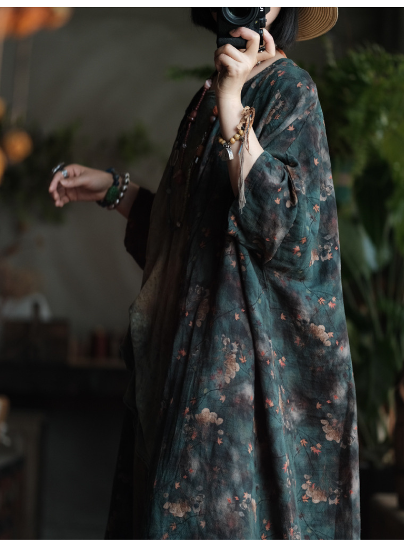 Timeless Love Printed Loose  Cardigan for Women