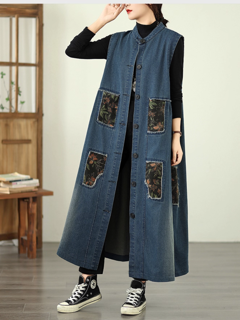 Women's Summer Retro Fashionable  & Cool Loose Pocket Coat
