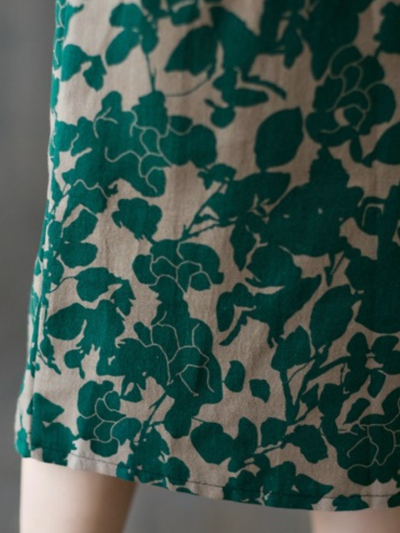 Women's Elegance and Charm Flower Printed Smock Dress