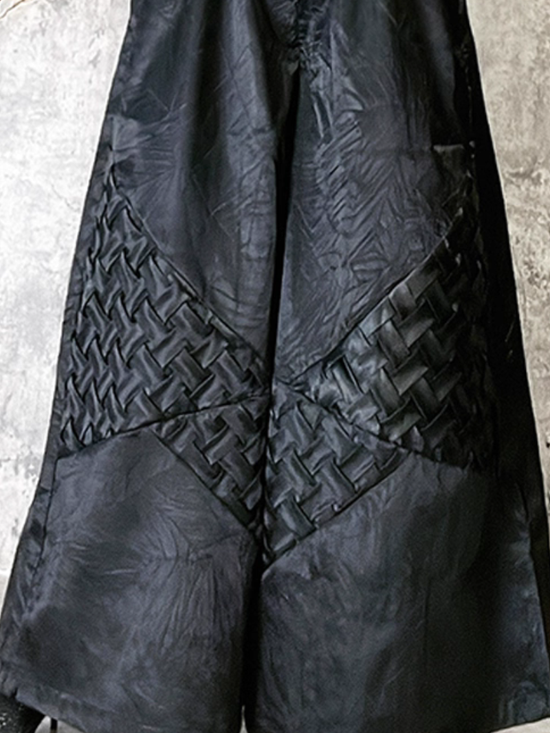 Women’s Daily Wear Soft Knit Embroidery Loose Bottom