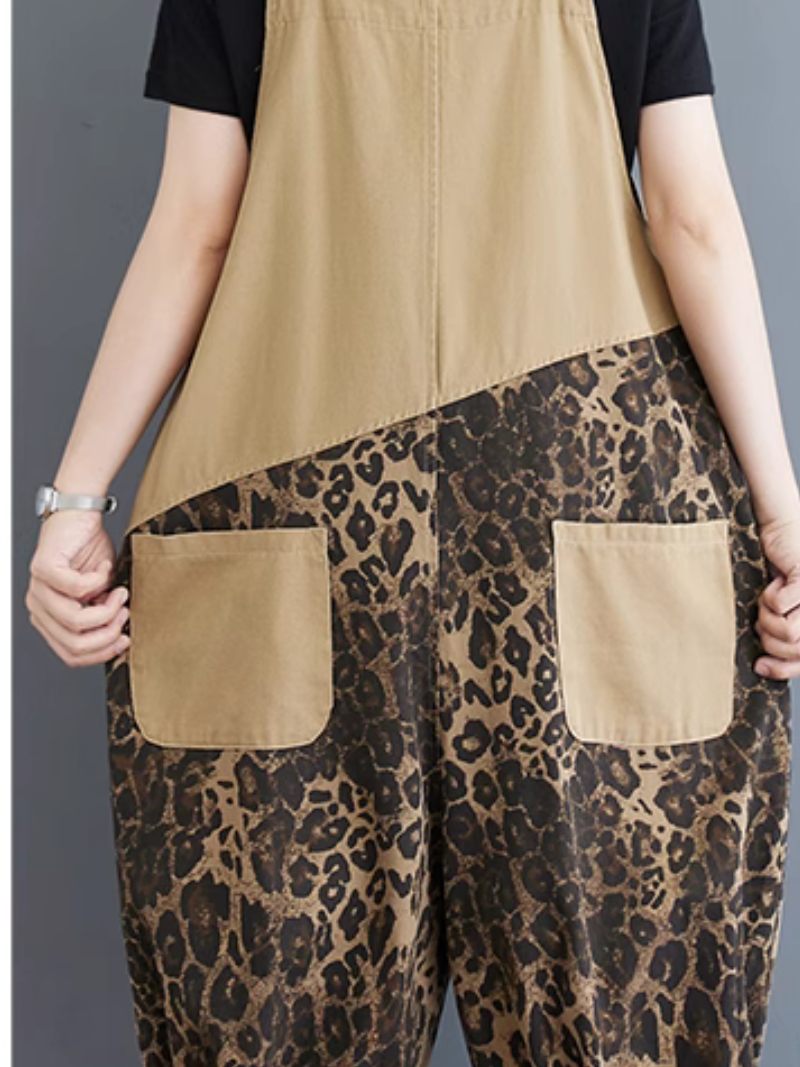 Women's  Fashionable Cropped Pants Summer Denim Dungarees