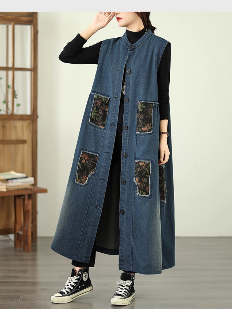 Women's Summer Retro Fashionable  & Cool Loose Pocket Coat