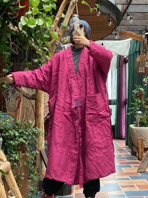 Boho Chic Loose A-Line Coat for Effortless Comfort
