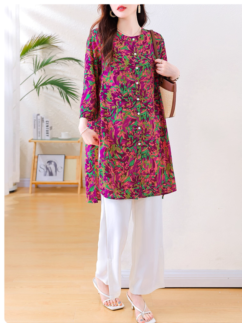 Women’s Summer Trendy & Stylish Casual Printed Midi Top