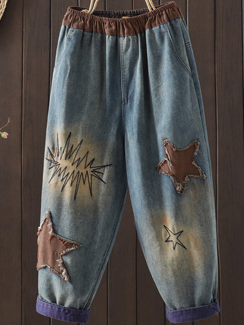 Women's Summer Stylish Everyday Wear Patch Work Bottom