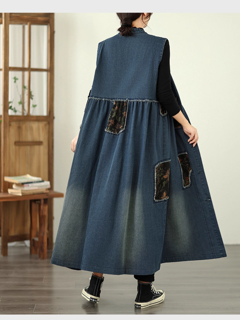 Women's Summer Retro Fashionable  & Cool Loose Pocket Coat