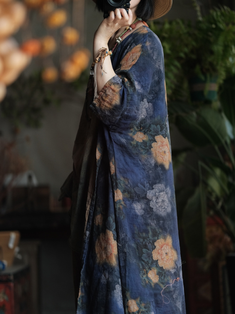 Stylish & Comfortable Women’s Printed  Loose Cardigan