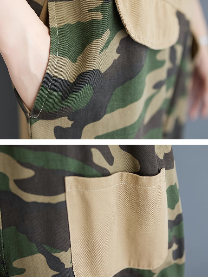 Women's  Fashionable Cropped Pants Summer Denim Dungarees