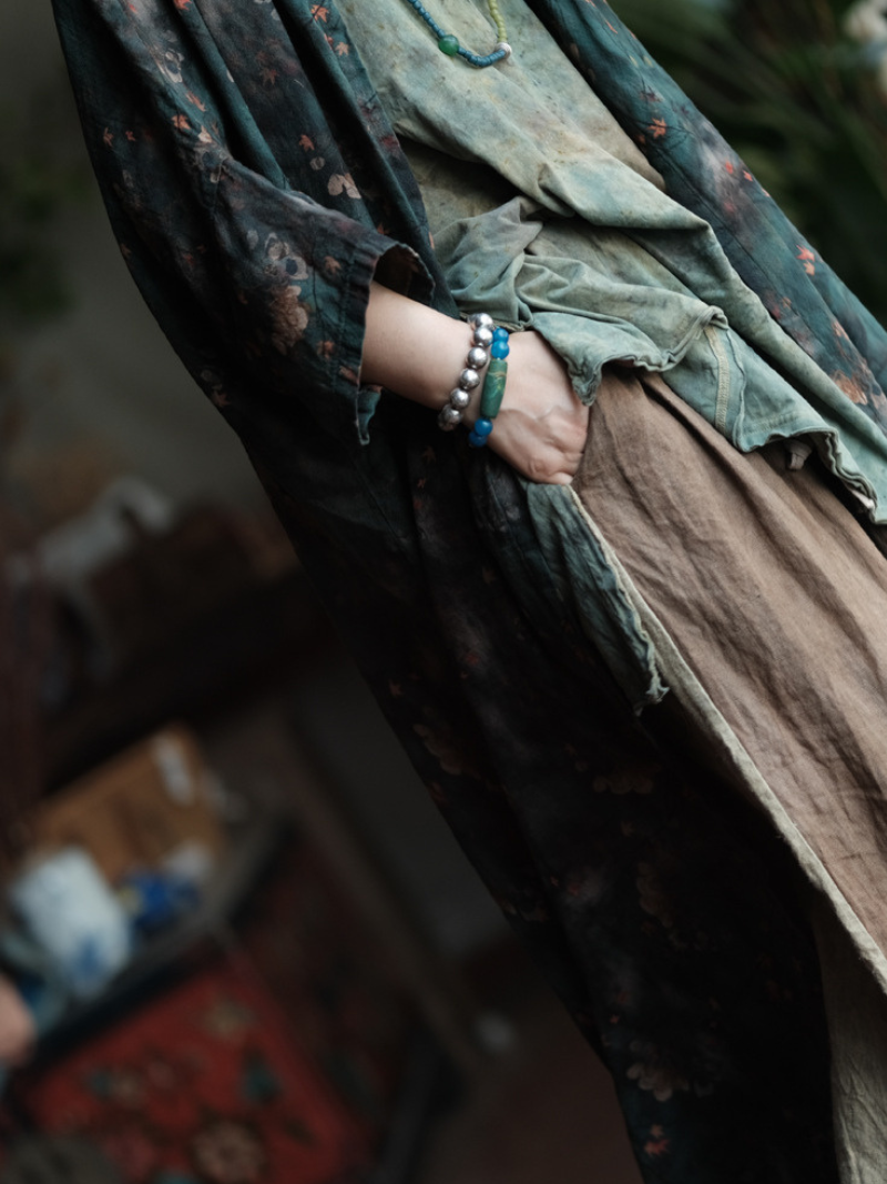 Timeless Love Printed Loose  Cardigan for Women