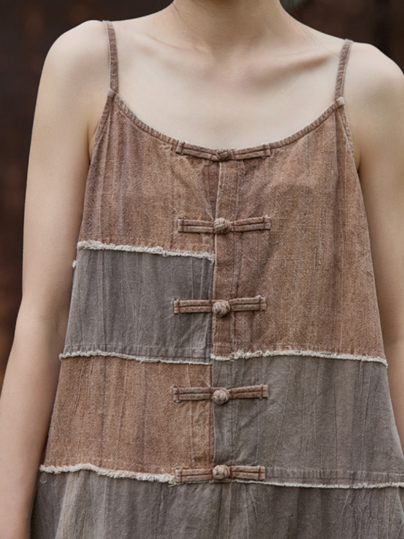 Women's Button-up A-line dress