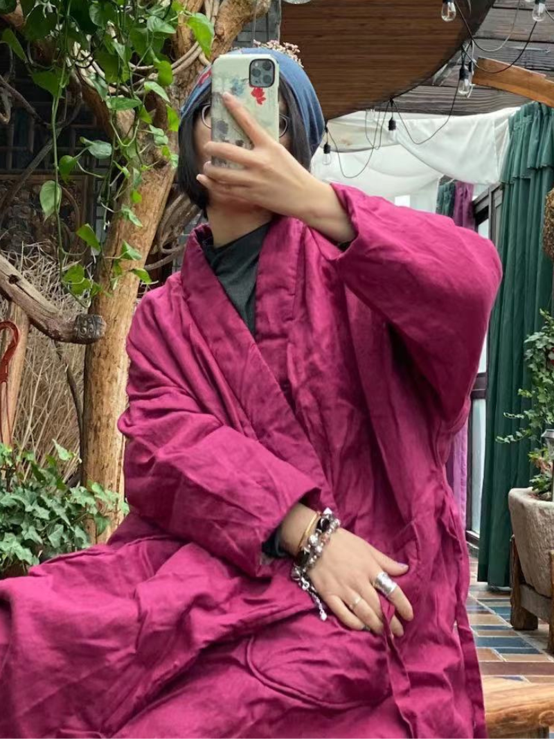 Boho Chic Loose A-Line Coat for Effortless Comfort