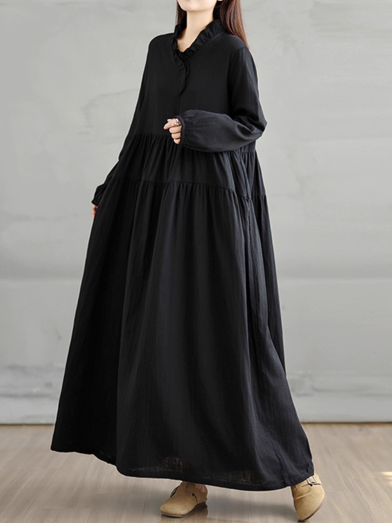 Women's Summer Soft & Stylish Loose Side Pockets Smock Dress