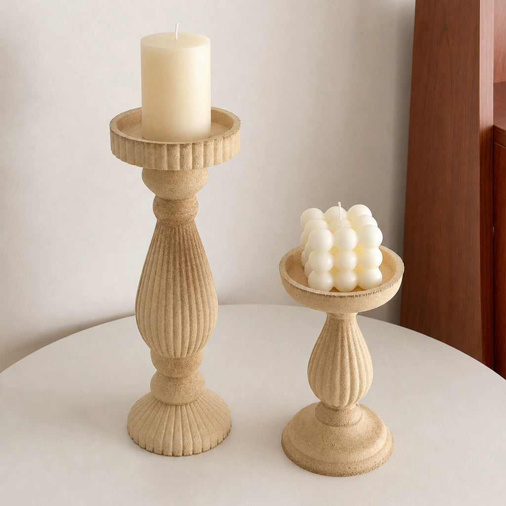 RetroLily Roman column candle holder detail