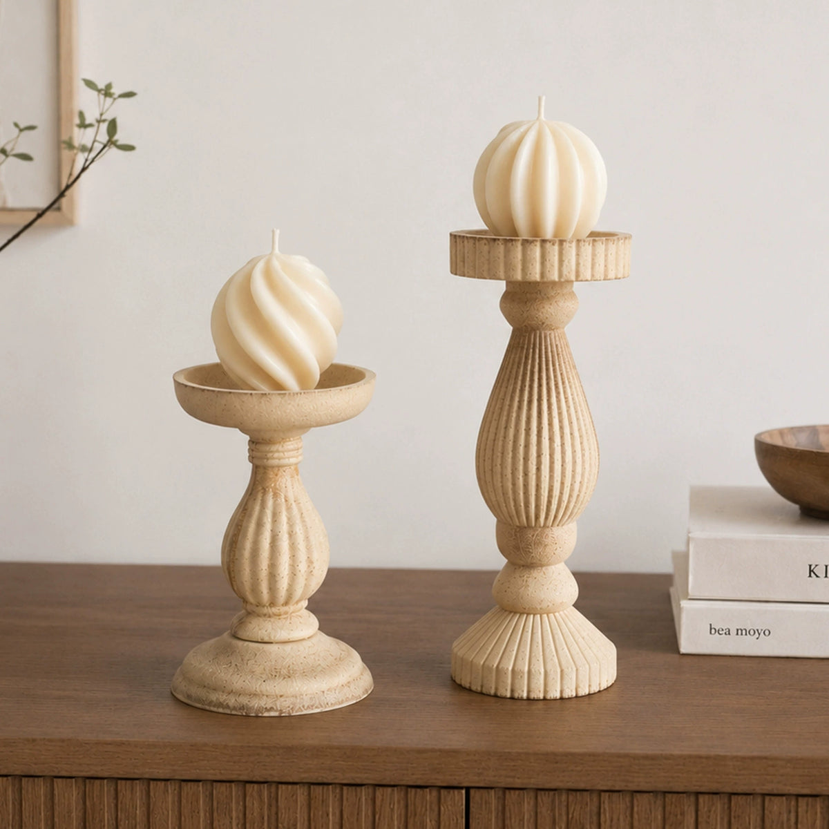 RetroLily Roman column candle holder detail